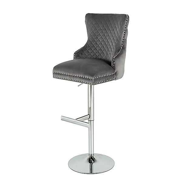 riess-ambiente Barhocker CASTLE DELUXE grau/silber · günstig online kaufen