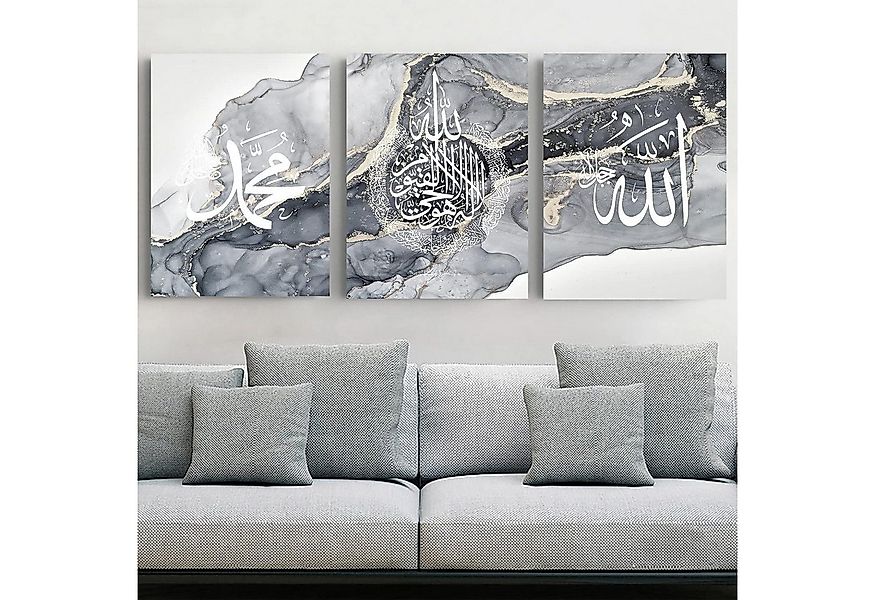LYBOHO Leinwandbild Islamische Arabische Kalligraphie Leinwand Malerei Alla günstig online kaufen