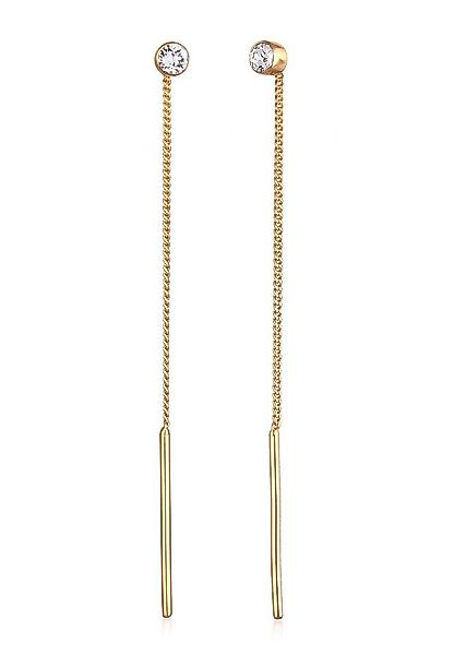 Elli Paar Ohrhänger Durchziehen Basic 925 Silber, mit Kristallen von Swarov günstig online kaufen