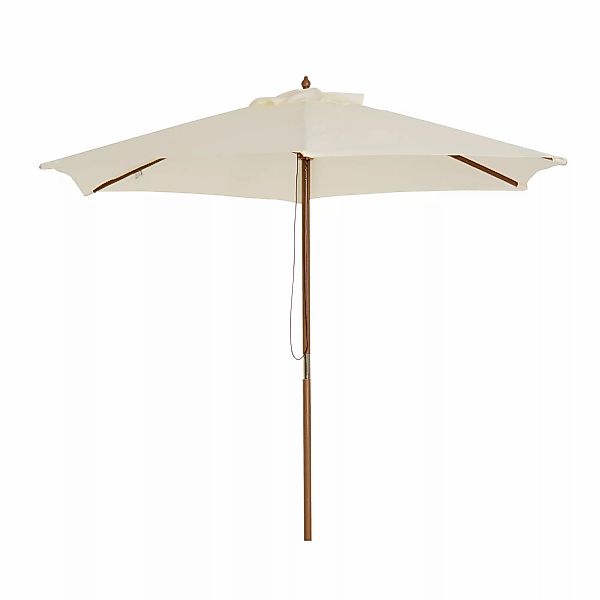 Outsunny Gerader Garten Sonnenschirm mit doppeltem Dach, groß Ø 2,5 x 2,3H günstig online kaufen
