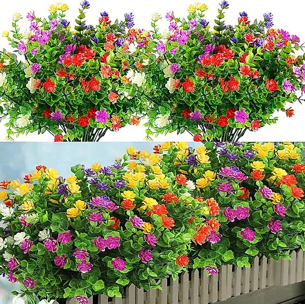 Kunstblumenstrauß Realistische künstliche Pflanze mit Eukalyptus günstig online kaufen