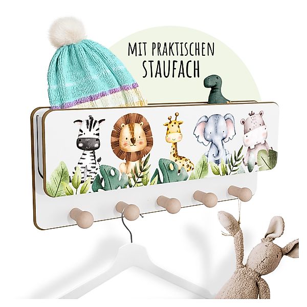 Holzura Kinderregal Kindergarderobe aus Holz mit günstig online kaufen