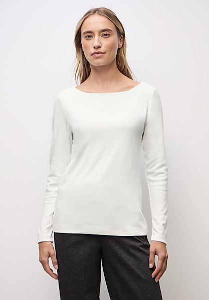 STREET ONE Langarmshirt in Unifarbe günstig online kaufen
