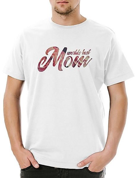 Urban Backwoods Print-Shirt World’s Best Mom Herren T-Shirt Beste Mama Moth günstig online kaufen