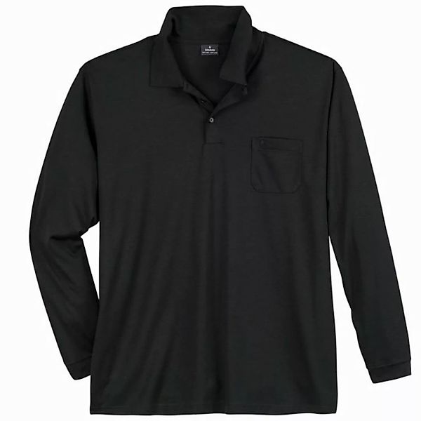 RAGMAN Poloshirt Ragman Softknit Langarm-Polo XXL schwarz günstig online kaufen