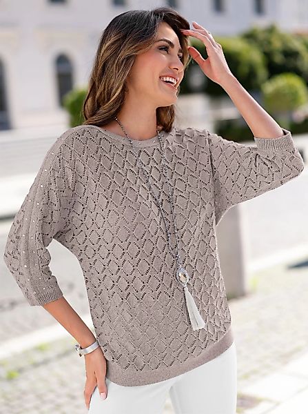 Lady Ajourpullover "Ajour-Pullover" günstig online kaufen