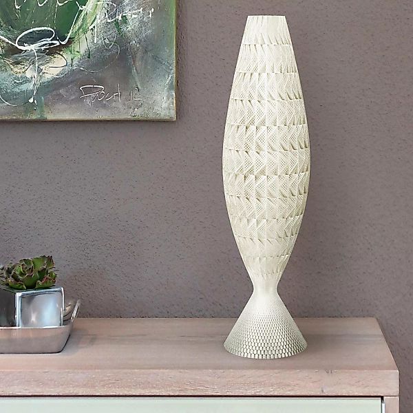 Tischleuchte Fraktal aus Biomaterial, silk, 65 cm günstig online kaufen