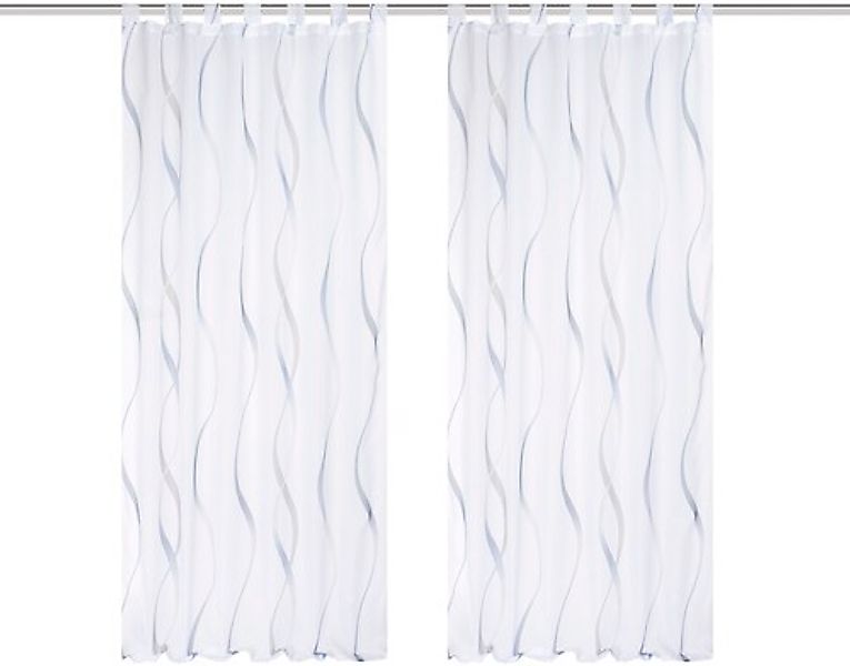 HOME WOHNIDEEN Vorhang »SCHLAUFENSCHAL«, (2 St.), 2er Pack Schlaufenschal b günstig online kaufen