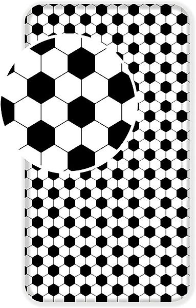 Jerry Fabrics Kinderbettwäsche Fußball Spannbetttuch Spannbettlaken günstig online kaufen