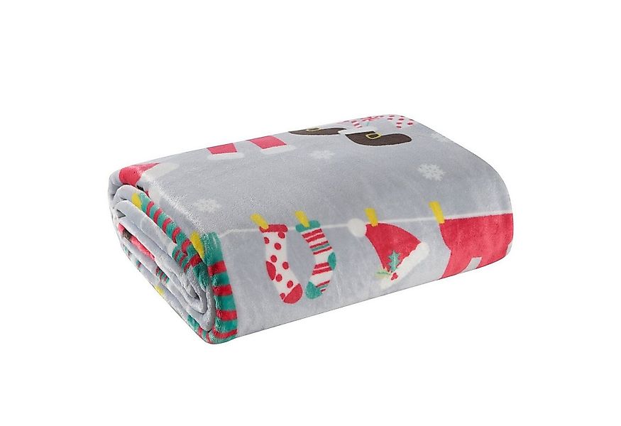 Wohndecke SANTA, Eurofirany, Weihnachtsdecke Winterdecke kuschelig & warm günstig online kaufen