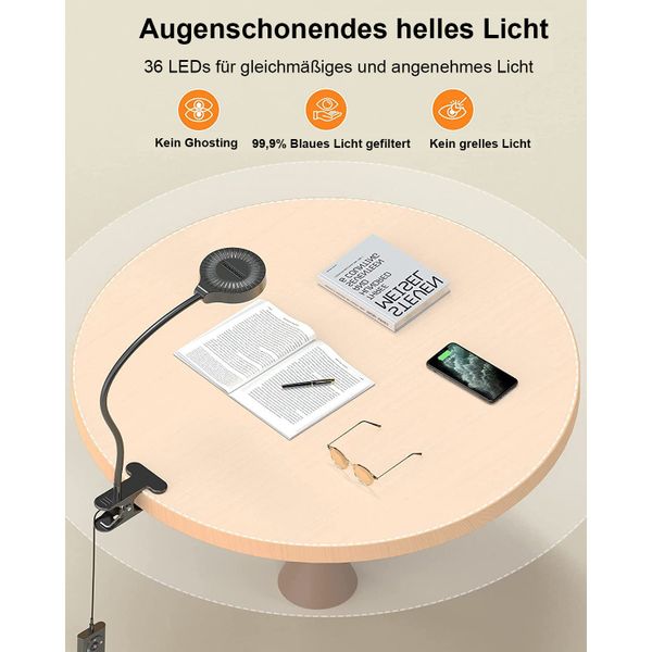 KINSI Klemmleuchten Leselampe Buch, Leichtes Buchlicht, günstig online kaufen