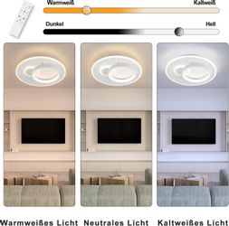 Nettlife LED Deckenleuchte 33W Dimmbar mit günstig online kaufen