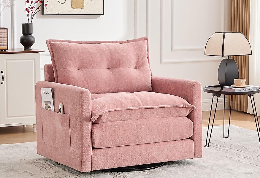 LVHOM Drehsessel Dreh-Loungesessel 360°, XXL Sitzbreite, günstig online kaufen