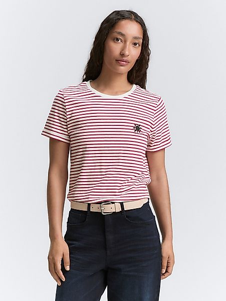 TOM TAILOR T-Shirt T-Shirt mit Streifenmuster günstig online kaufen