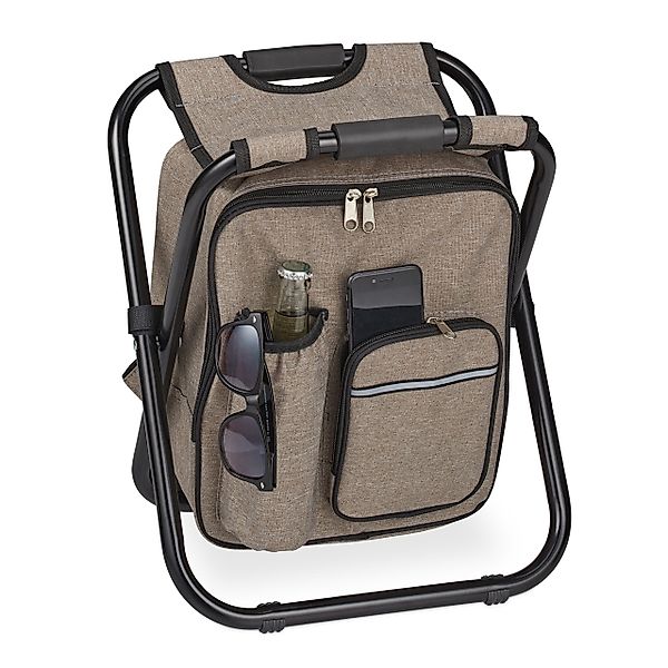 relaxdays Campinghocker Klappbarer Campinghocker mit Tasche günstig online kaufen