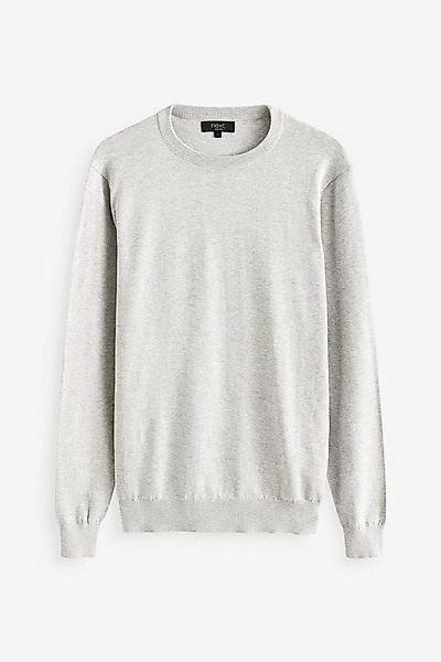 Next Rundhalspullover Pullover aus reiner Baumwolle (1-tlg) günstig online kaufen