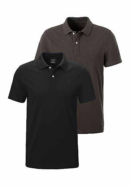 John Devin Poloshirt im-2er-Pack, 2 mit dezenter- hochwertiger Logostickere günstig online kaufen
