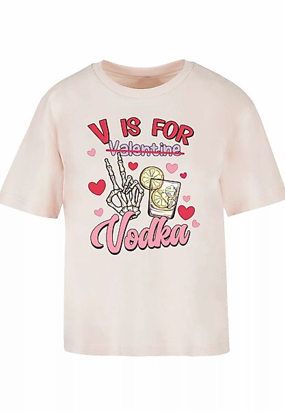 F4NT4STIC T-Shirt "Anti Valentinstag V is for Vodka", Premium Qualität günstig online kaufen
