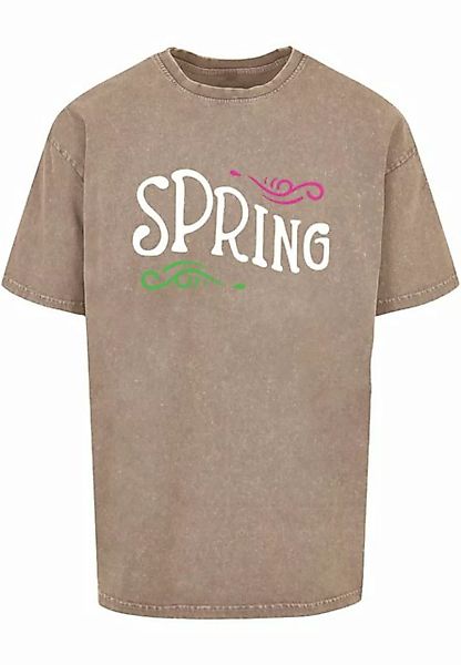 Merchcode T-Shirt Merchcode Herren Spring text - Acid Washed Heavy Oversize günstig online kaufen