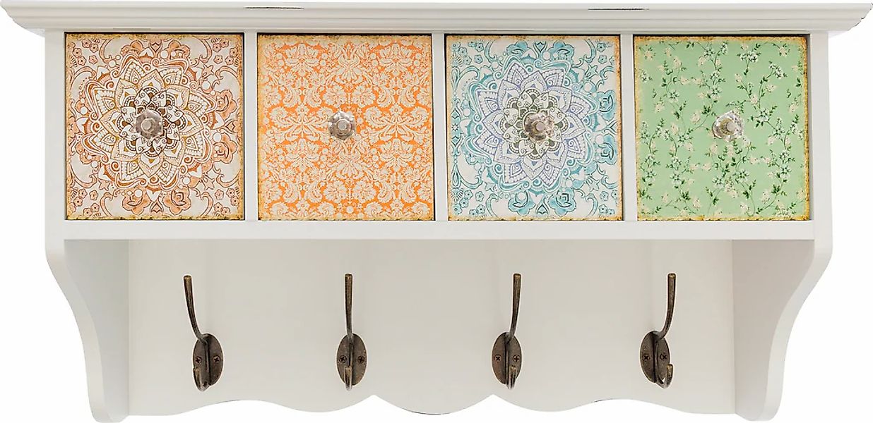 Myflair Möbel & Accessoires Deko-Wandregal »Paisley«, Garderobe, mit 4 Hake günstig online kaufen