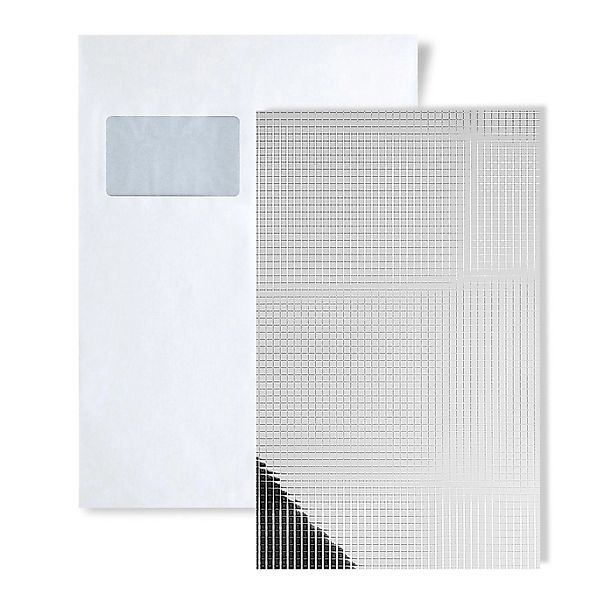 Wallface 1 MUSTERSTÜCK S-27378 DIN A5 Wandpaneel Muster SILVER 10X10 günstig online kaufen