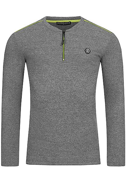 RedBridge Langarmshirt mit Reißverschluss Sportlicher Look günstig online kaufen