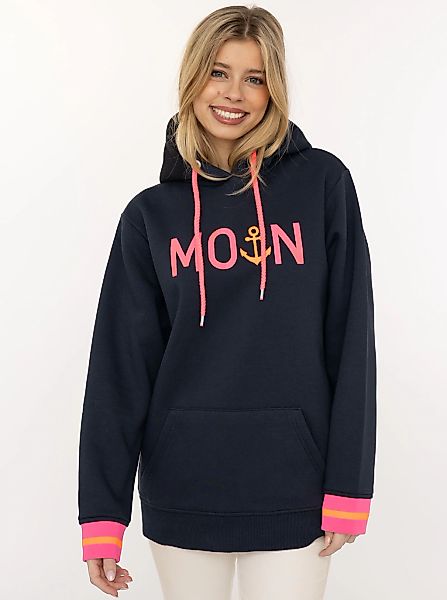 Zwillingsherz Hoodie ""Rahel"", Kontrastbündchen, Kängurutasche, Langarm, K günstig online kaufen