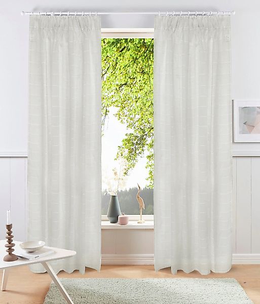 my home Gardine "Kym" Multifunktionsband 1 Stk. tlg. Halbtransparent, Multi günstig online kaufen