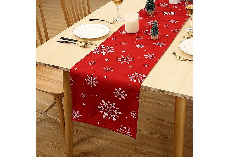 GarveeMore Tischdecke Weihnachts-Schneeflocken/Schneemann/Hirsch-Tischdecke günstig online kaufen
