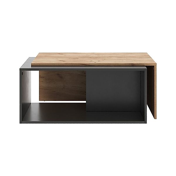 Vicco Couchtisch Paul, Anthrazit/Goldkraft Eiche, 90 günstig online kaufen