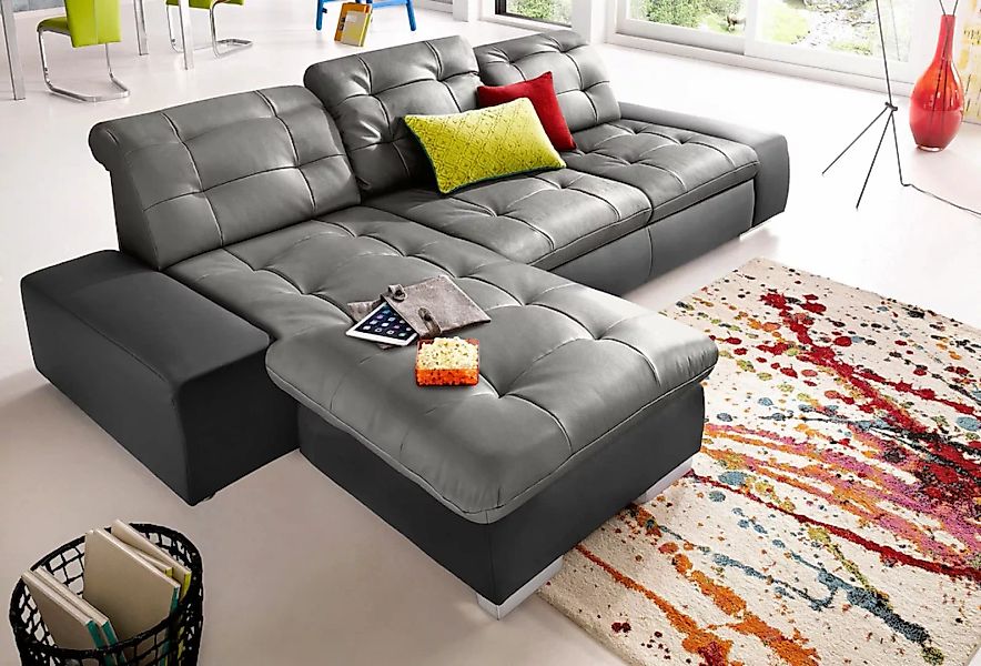 sit&more Ecksofa »Palomino L-Form«, wahlweise XL oder XXL und mit Bettfunkt günstig online kaufen