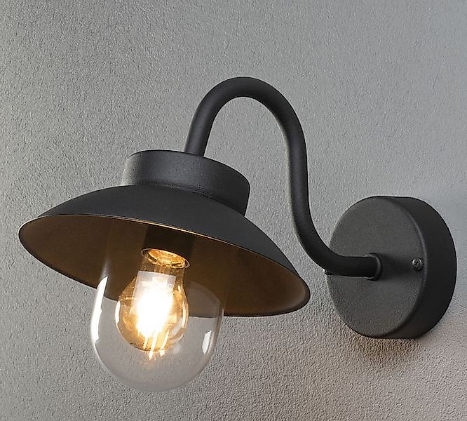Gnosjö Konstsmide AL Wandleuchte Vega Mini schwarz 417-750 günstig online kaufen