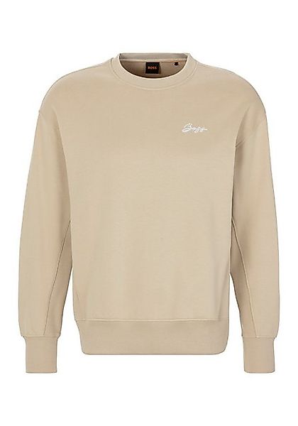 BOSS ORANGE Sweatshirt C_Eteia_8 mit Rippdetails, Logo günstig online kaufen