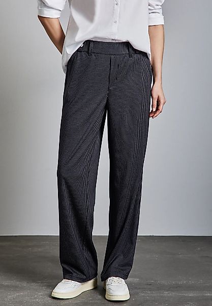 STREET ONE Stoffhose Sommerhose mit Streifenmuster günstig online kaufen