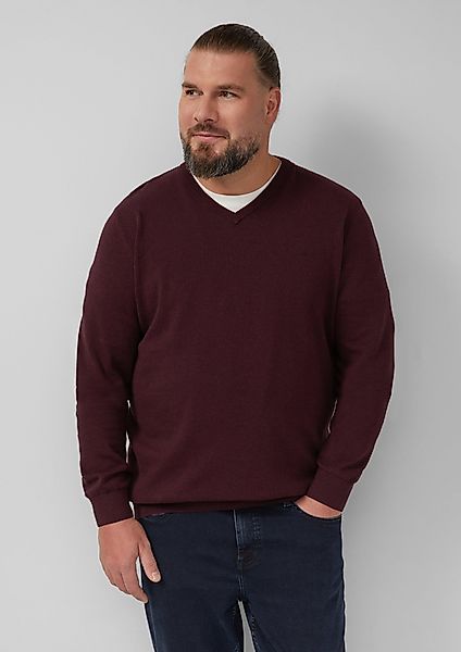 s.Oliver Strickpullover Strickpullover mit Logo-Stickerei günstig online kaufen