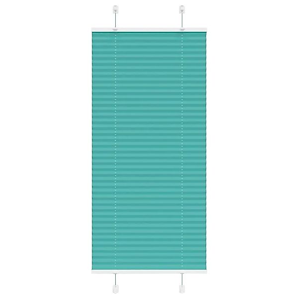 vidaXL Plissee Petrolgrün 55x150 cm Stoffbreite 54,4 cm Polyester 4015389 günstig online kaufen
