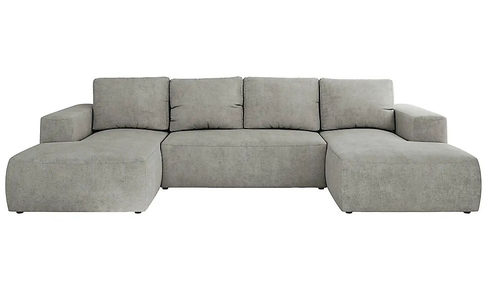 Wohnlandschaft mit Schlaffunktion Trentino ¦ grau ¦ Maße (cm): B: 334 H: 91 günstig online kaufen