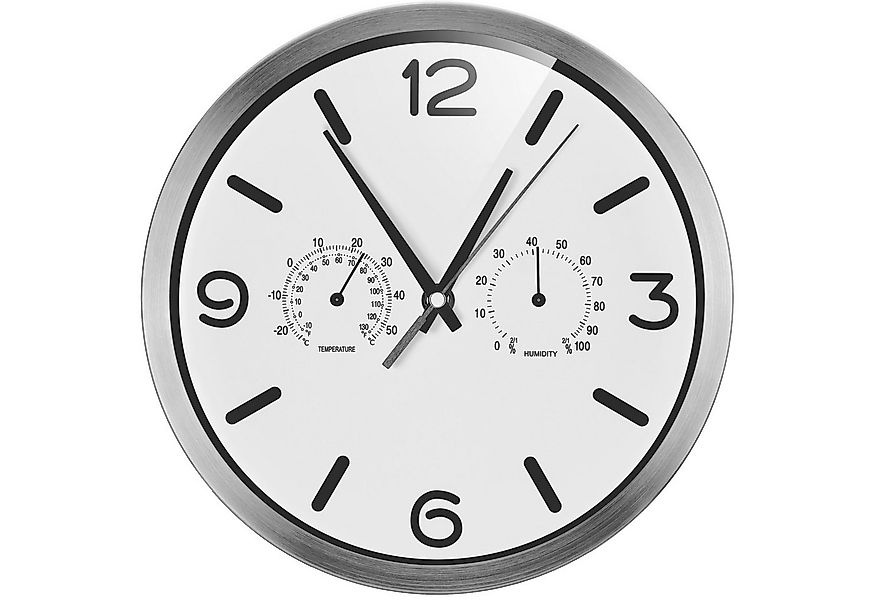 OPTUS Wanduhr MyTime ND DCF Thermo-/ Hygro- Wanduhr 25cm - weiß günstig online kaufen