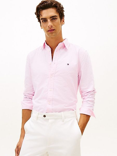 Tommy Hilfiger Langarmhemd OXFORD DOBBY Button-down-Kragen, regular fit, Bu günstig online kaufen