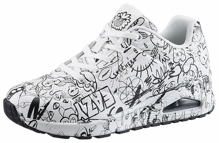 Skechers Sneaker "UNO-PROCESS SKETCH", mit coolem Sketchprint, Freizeitschu günstig online kaufen