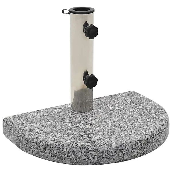 Sonnenschirmständer Granit 10 Kg Gebogen Grau günstig online kaufen
