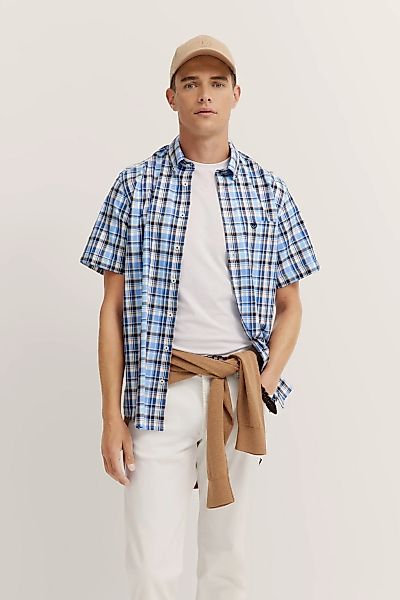 bugatti Kurzarmhemd mit Karo-Muster günstig online kaufen