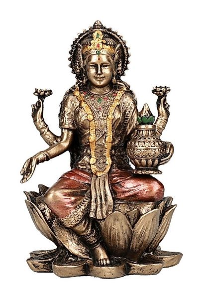Figuren Shop GmbH Dekofigur Lakshmi Figur – Hindu Göttin Statue Glück Reich günstig online kaufen