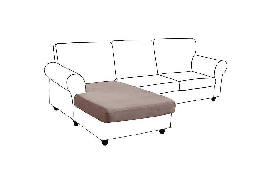 Rosnek Sofahusse Sofa Sitzbezug,Samt Sitzkissenbezug, Stretch,Schonbezug, S günstig online kaufen