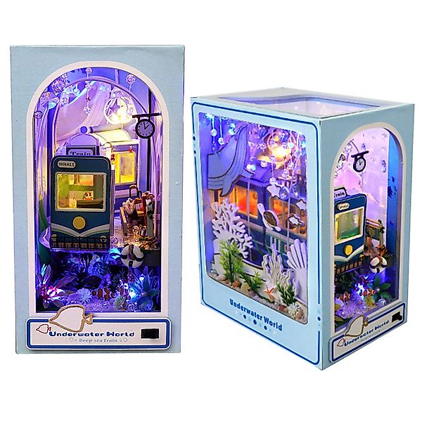 OKWISH 3D-Puzzle Miniatur Holz Bücherregal DIY günstig online kaufen