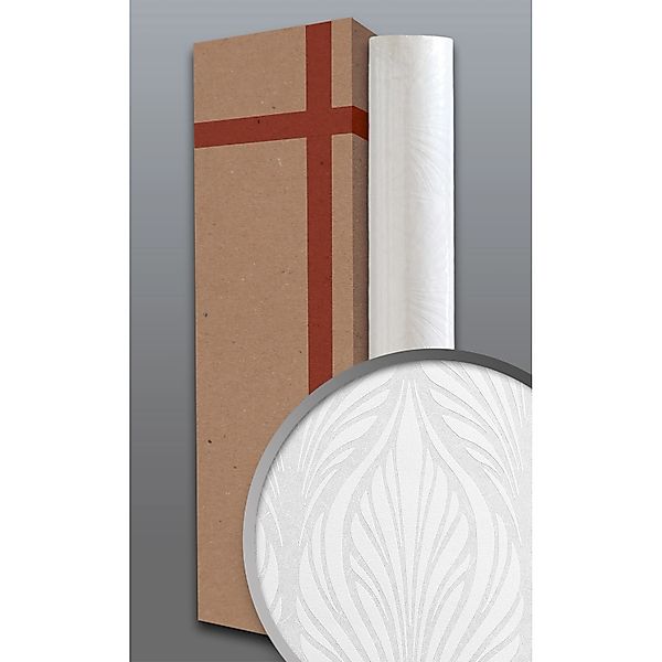 EDEM 83003BR60 Vliestapete zum Überstreichen Ornament Weiß 4 Rollen 106 m2 günstig online kaufen