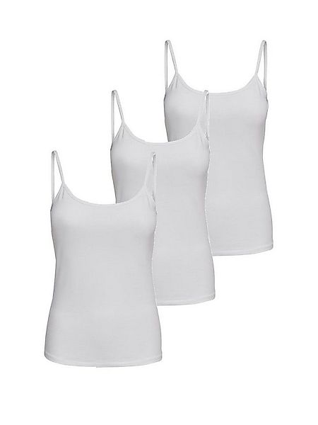 ONLY Spaghettitop Only Damen 3er-Pack Basic Spaghetti-Träger Top günstig online kaufen