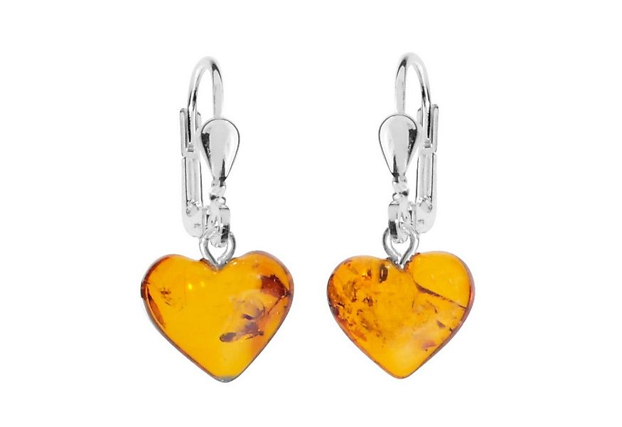 OSTSEE-SCHMUCK Paar Ohrhänger Ostsee-Schmuck Ohrhänger Herz Ohrhänger Herz günstig online kaufen