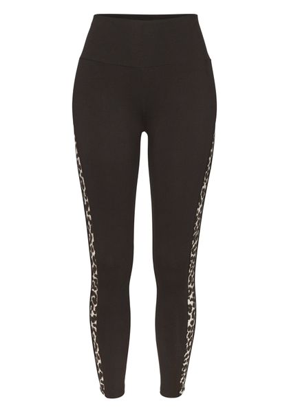 LASCANA ACTIVE Leggings Einsätze mit Leopardenmuster an den Beinen günstig online kaufen