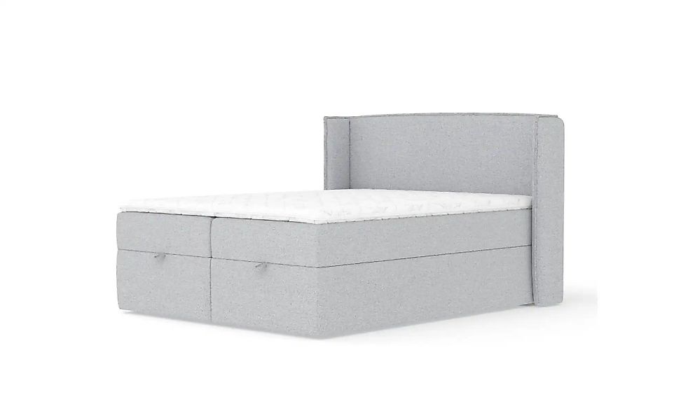 Boxspringbett mit Stauraum   ¦ grau ¦ Maße (cm): B: 218 H: 117 Betten > Kom günstig online kaufen